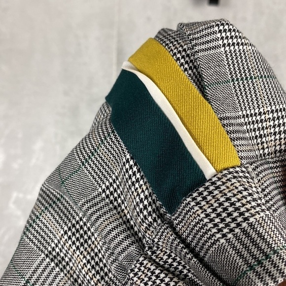 Zara plaid trouser with side stripe - Picture 8 of 9